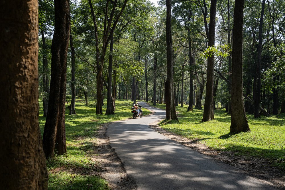 Couple enjoying serene moments at Kuruva Island Wayanad